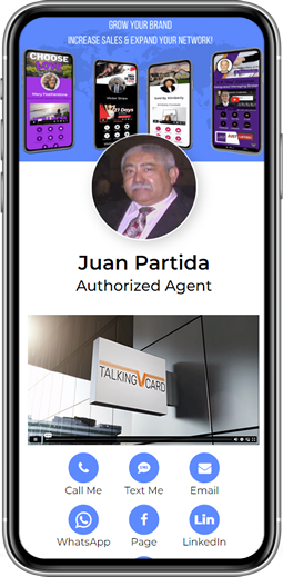 A Talking Vcard Authorized Agent