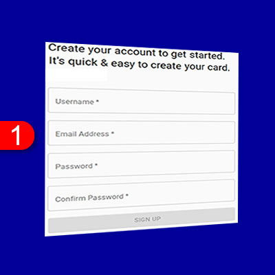 Sign up for a Talking Vcard account